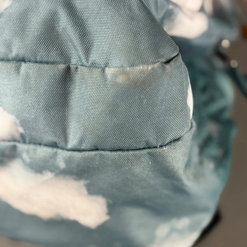 Jansport Trans Backpack Cloud Print Blue White Teal School‎ Travel Bag